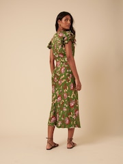 Nobodys Child Green Savanna Sarasa Layla Midi Dress - Image 2 of 5