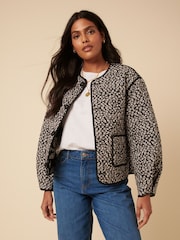 Nobodys Child Black Quilted Jacket - Image 2 of 5