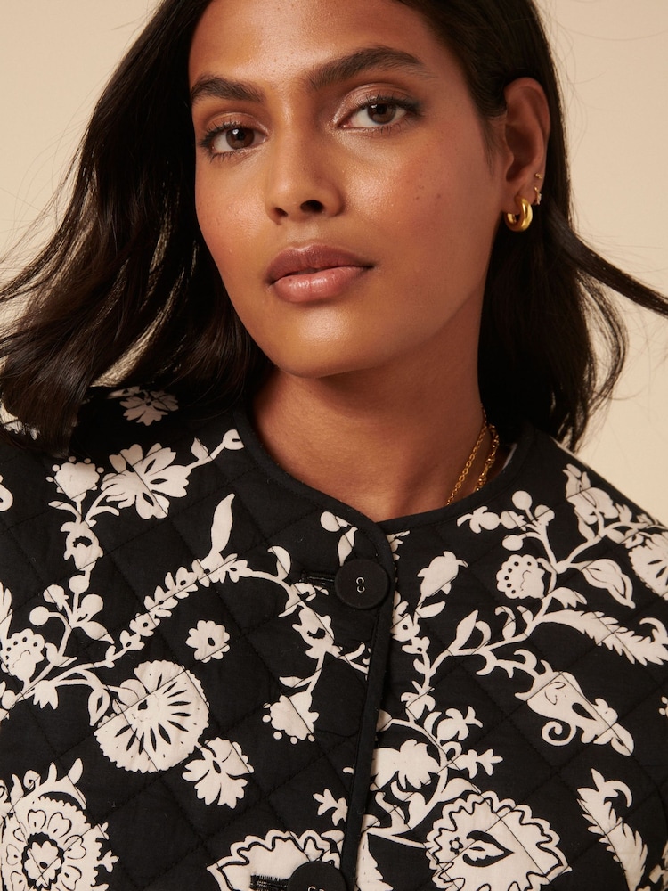 Nobodys Child Black Quilted Jacket - Image 5 of 5