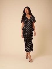 Nobodys Child Black Lyndsey Midi Dress - Image 1 of 5