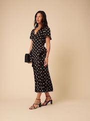 Nobodys Child Black Lyndsey Midi Dress - Image 3 of 5