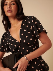 Nobodys Child Black Lyndsey Midi Dress - Image 4 of 5