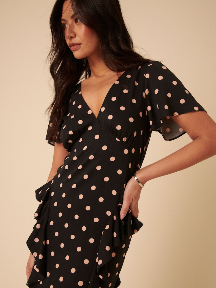 Nobodys Child Black Lyndsey Midi Dress - Image 5 of 5
