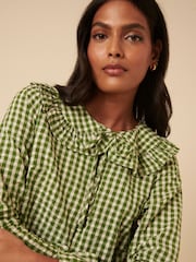 Nobodys Child Green Britney Ruffle Blouse - Image 5 of 5