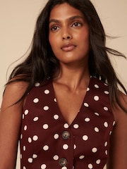 Nobodys Child Brown Theta Waistcoat - Image 5 of 5