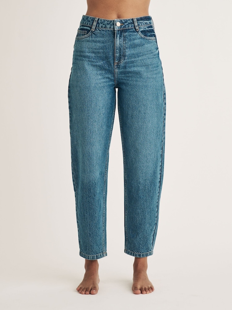Nobodys Child Blue Barrel Leg Jeans - Image 1 of 5