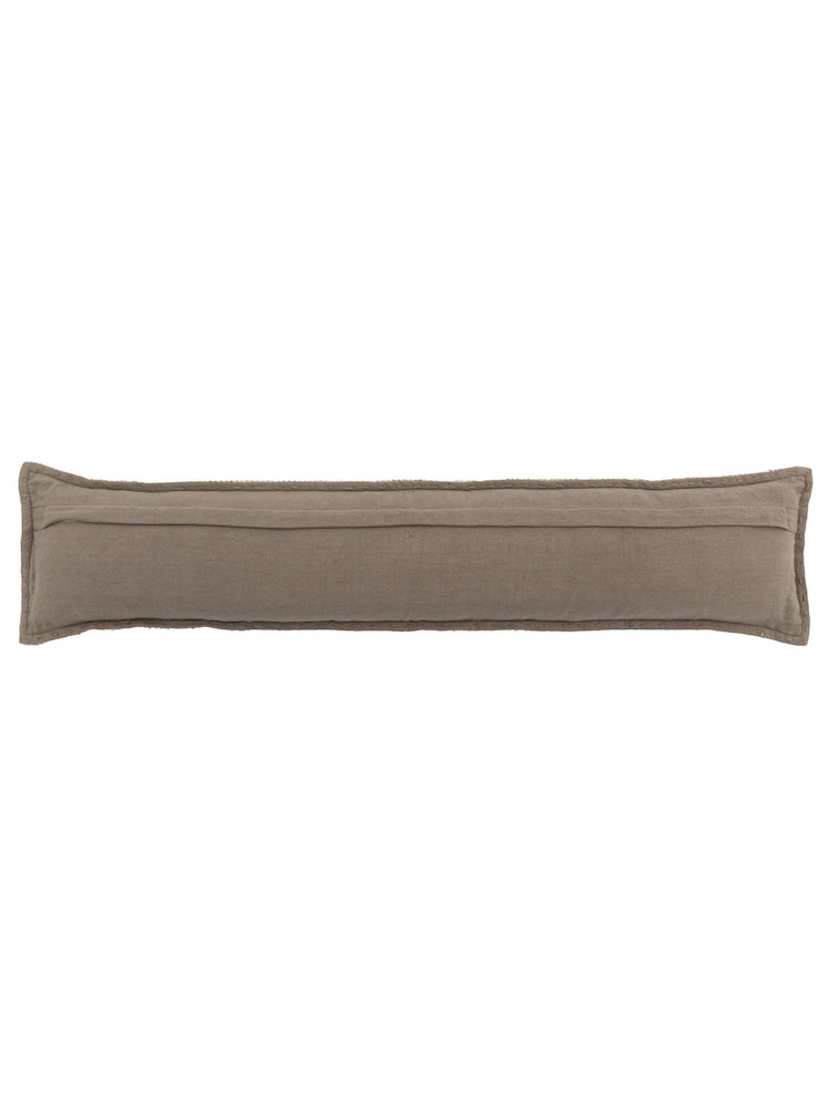 Gallery Home Grey Cardinham Stitched Draught Excluder 200x900mm Cushion - Image 2 of 2