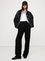 Banana Republic Black Soho High Waisted Wide-Leg trousers - Image 1 of 5
