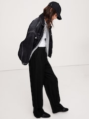 Banana Republic Black Soho High Waisted Wide-Leg trousers - Image 3 of 5