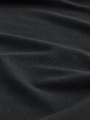 Black Jesrey Satin Mix Short Set Pyjamas - Image 9 of 10