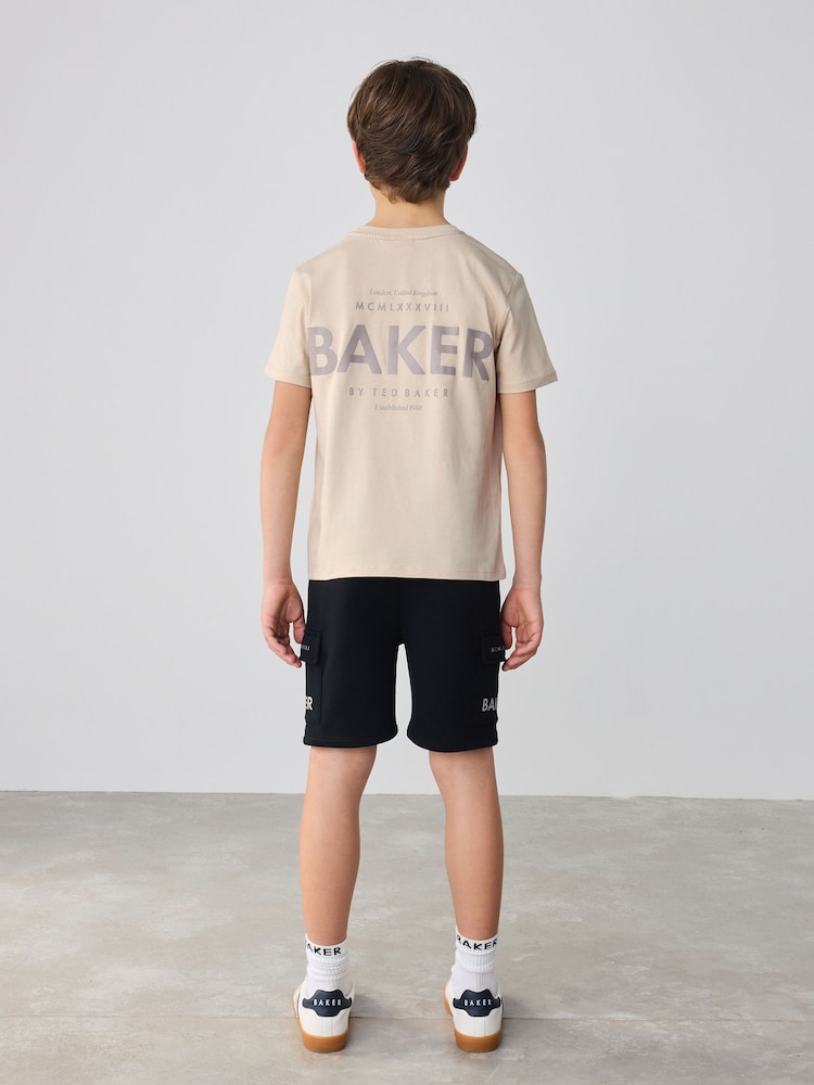 Baker by Ted Baker Graphic T-Shirt and Cargo Shorts Set - Image 2 of 12