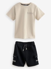 Baker by Ted Baker Graphic T-Shirt and Cargo Shorts Set - Image 7 of 12