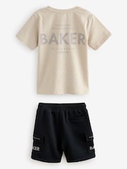 Baker by Ted Baker Graphic T-Shirt and Cargo Shorts Set - Image 8 of 12