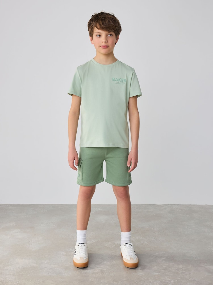 Baker by Ted Baker Graphic T-Shirt and Cargo Shorts Set - Image 1 of 5