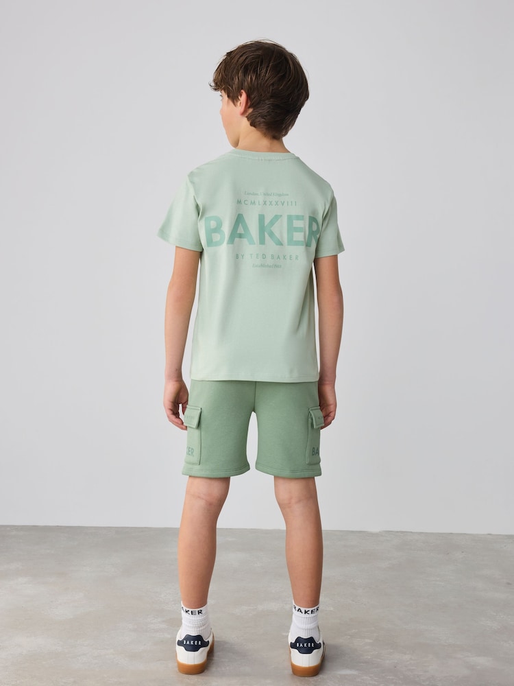 Baker by Ted Baker Graphic T-Shirt and Cargo Shorts Set - Image 5 of 5
