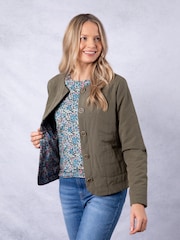 Lakeland Clothing Green Isla Quilted Liner Jacket - Image 4 of 9
