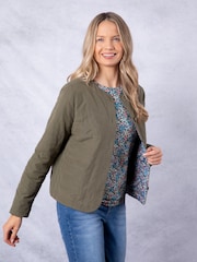Lakeland Clothing Green Isla Quilted Liner Jacket - Image 6 of 9