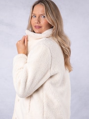 Lakeland Clothing Cream Savanna Teddy Jacket - Image 7 of 9
