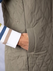 Lakeland Clothing Green Terra Quilted Longline Gilet - Image 7 of 7