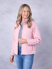 Lakeland Clothing Pink Cicely Quilted Jacket - Image 3 of 8