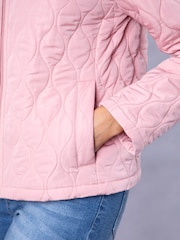 Lakeland Clothing Pink Cicely Quilted Jacket - Image 4 of 8