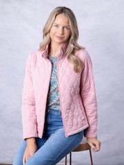 Lakeland Clothing Pink Cicely Quilted Jacket - Image 7 of 8