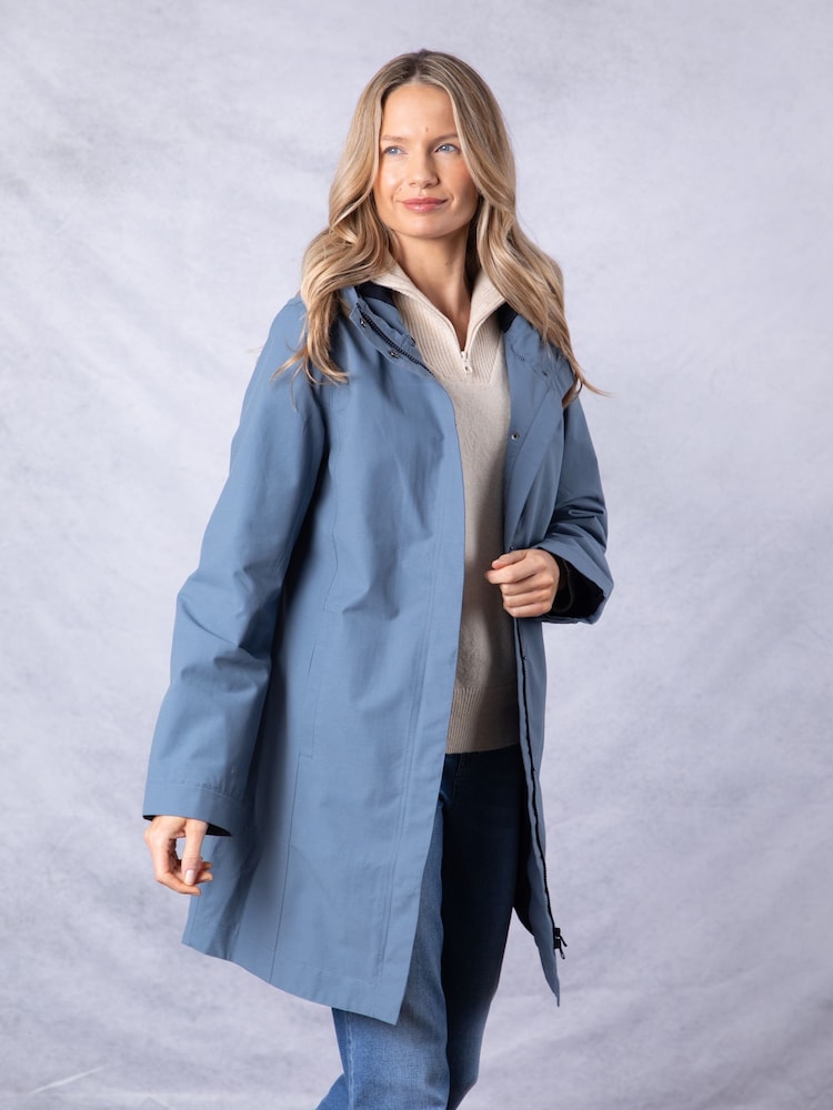 Lakeland Clothing Blue Brook Waterproof Raincoat - Image 1 of 9