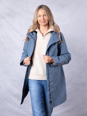 Lakeland Clothing Blue Brook Waterproof Raincoat - Image 5 of 9
