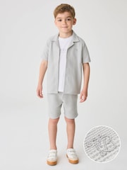 Baker by Ted Baker Textured Shirt T-Shirt and Shorts Set - Image 1 of 14