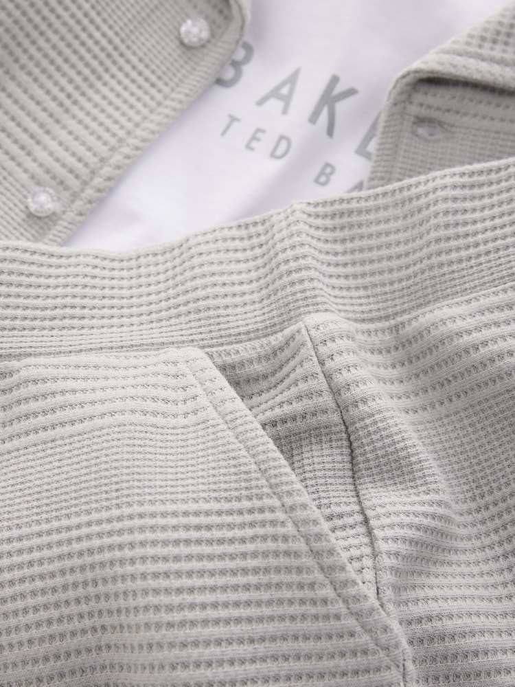 Baker by Ted Baker Textured Shirt T-Shirt and Shorts Set - Image 11 of 14