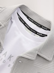 Baker by Ted Baker Textured Shirt T-Shirt and Shorts Set - Image 13 of 14