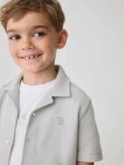 Baker by Ted Baker Textured Shirt T-Shirt and Shorts Set - Image 5 of 14