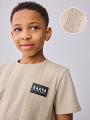 Baker by Ted Baker 'T' Textured T-Shirt - Image 6 of 11