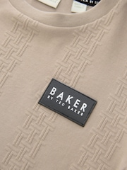 Baker by Ted Baker 'T' Textured T-Shirt - Image 9 of 11