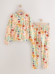 Elefante Floral - Pijama de manga comprida estampado - Imagem 1 de 3