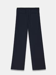Mint Velvet Blue Navy Popper Detail Trousers - Image 8 of 9