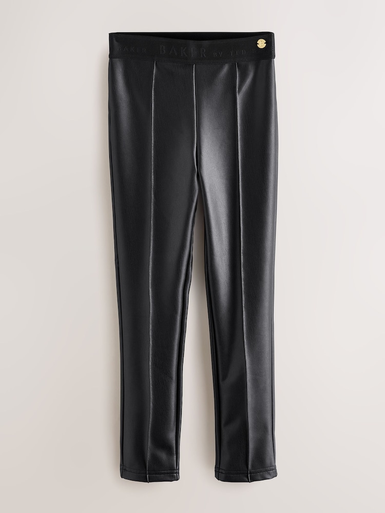 Baker by Ted Baker PU Black Leggings - Image 1 of 9