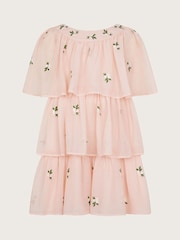 Monsoon Pink Katinka Embroidered Tiered Dress - Image 2 of 4
