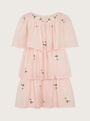 Monsoon Pink Katinka Embroidered Tiered Dress - Image 3 of 4