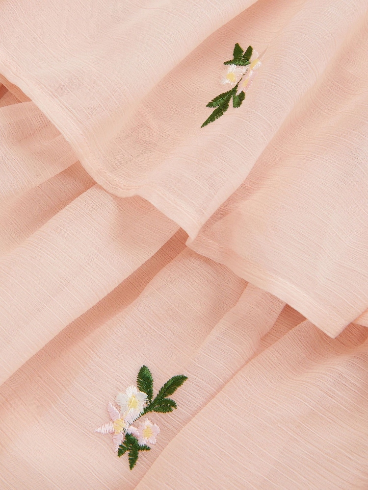 Monsoon Pink Katinka Embroidered Tiered Dress - Image 4 of 4