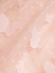 Monsoon Pink Polka Dot Butterfly Tulle Dress - Image 4 of 4