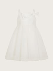 Платье-бантик из твила Monsoon Baby Betty - Изображение 1 из 3