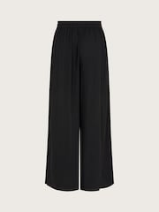 Monsoon Black Wide Leg Crinkle Trousers - Image 2 of 3