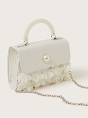 Monsoon Natural Shimmery Petal Pearl Handbag - Image 3 of 4