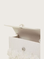 Monsoon Natural Shimmery Petal Pearl Handbag - Image 4 of 4
