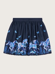 Monsoon Blue Horse Print Skirt - Image 2 of 4