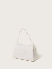 Monsoon Natural Lace Bow Bridesmaid Bag - Image 2 of 4