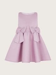 Monsoon Purple Baby Sleeveless Big Bow Dress - Image 1 of 3