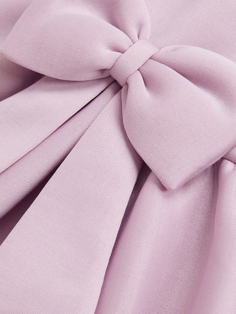 Monsoon Purple Baby Sleeveless Big Bow Dress - Image 3 of 3