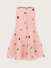 Monsoon Pink Baby Sweetheart Applique Dress - Image 2 of 3
